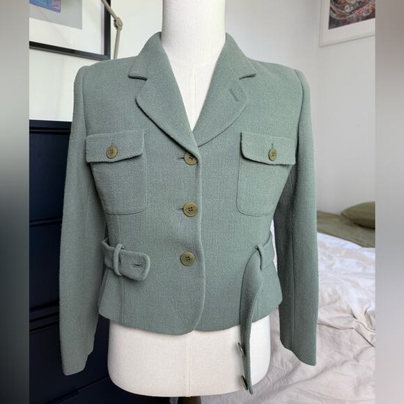 Giorgio Armani cropped belted jacket - Picture 7 of 11